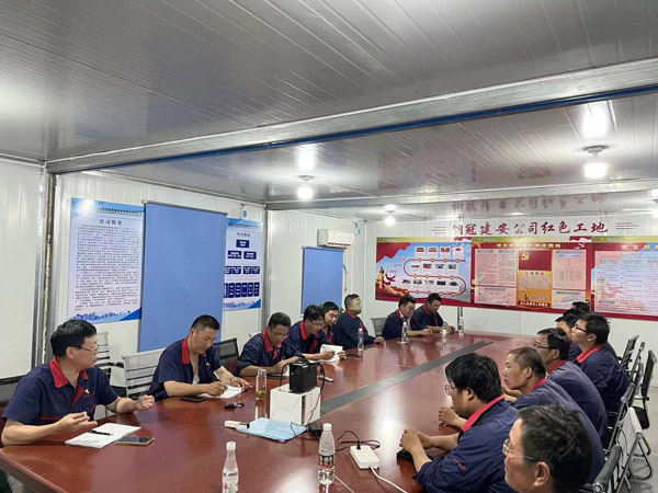 江西鑫科环保项目部召开“大干100天”发动会