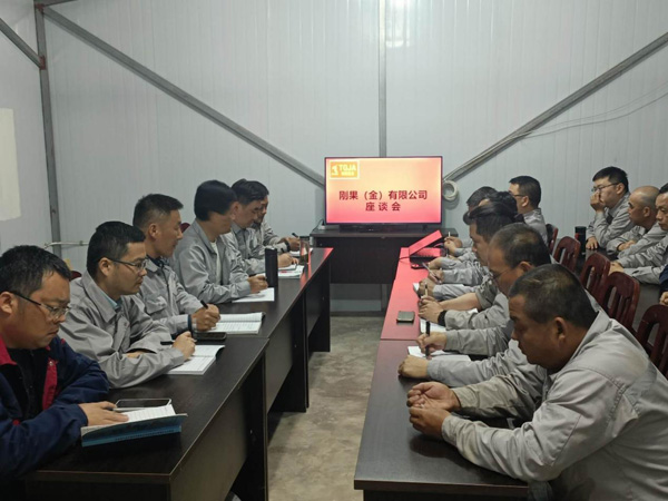 公司副总司理蒋科宏主持召开刚果（金）公司职工座谈会