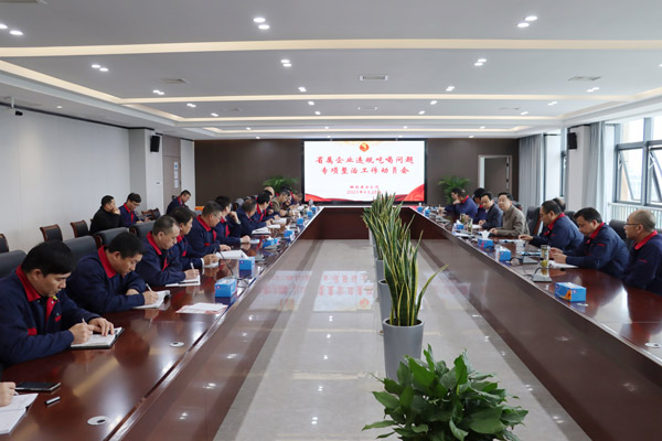 公司召开省属企业违规吃喝问题专项整治事情发动会