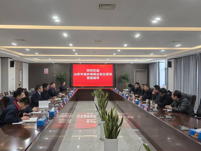 山东中金岭南铜业公司副总司理一行到公司考察