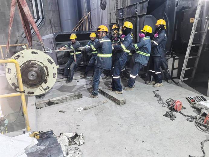 米拉多铜矿废石运行系统停产磨练完成