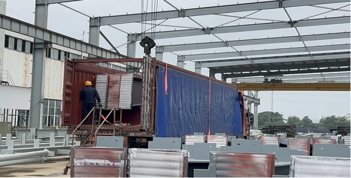 公司外洋新项目钢结构顺遂出口