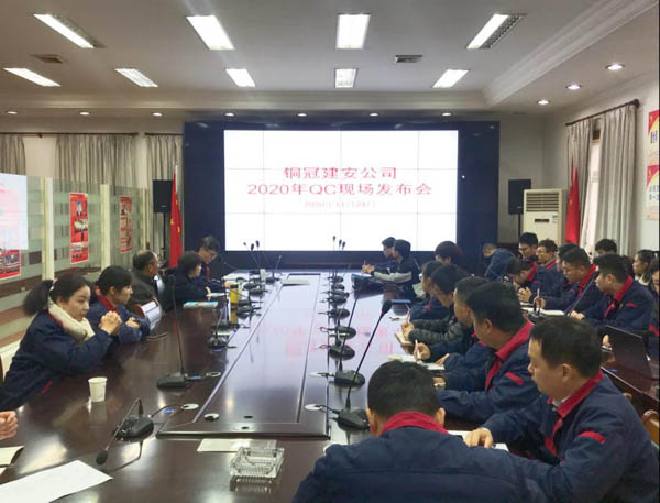公司召开年度QC效果现场宣布会 