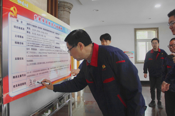 公司举行党建项目攻关行动允许践诺仪式