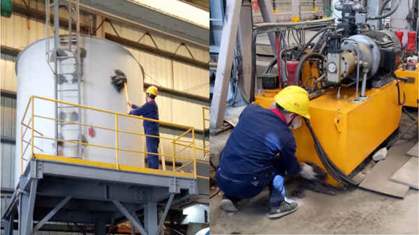 建材公司开展专项装备清洁运动