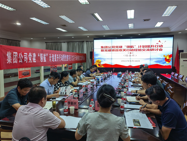 集团公司党建钻研会在公司召开